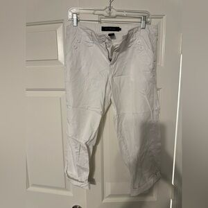 Calvin Klein White Capris 100% Cotton